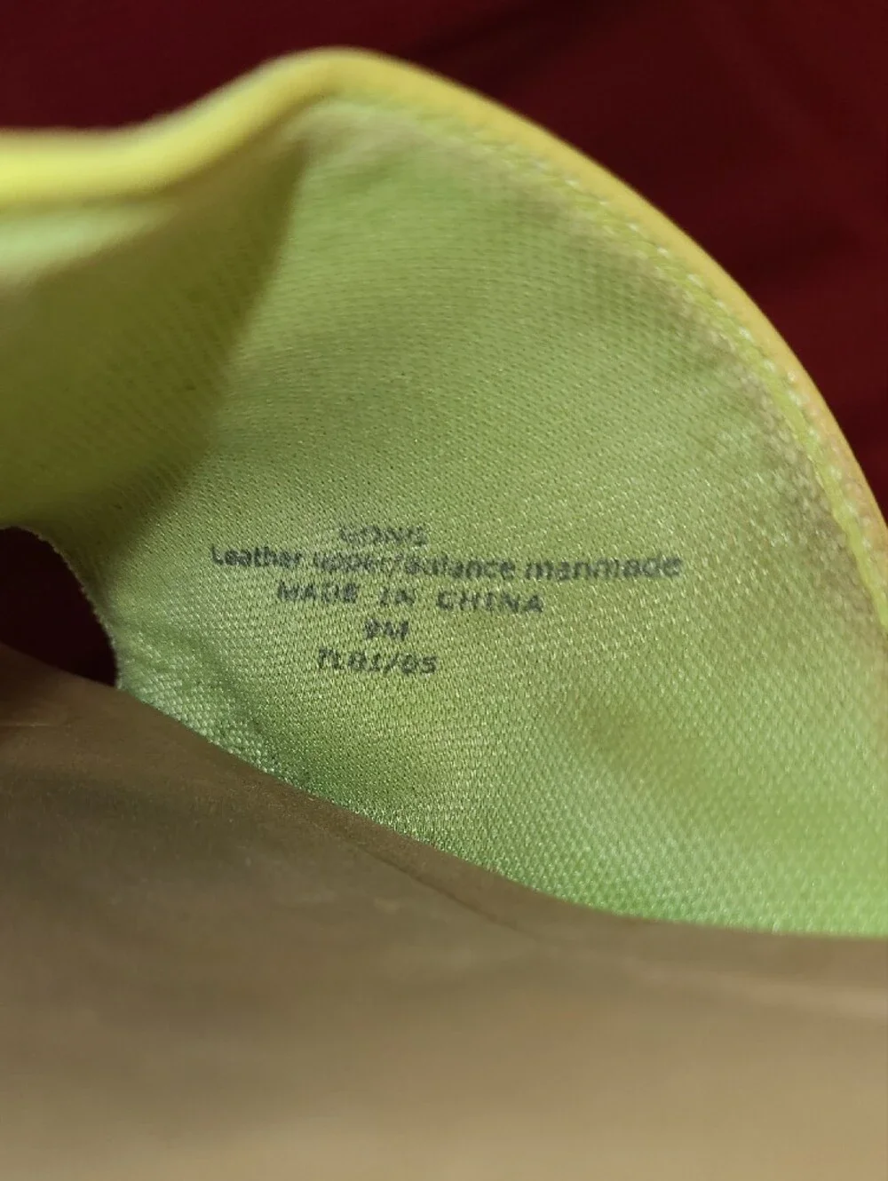 Lizflex By Claiborne Lime Green Leather Wedge Slide Sandals Comfort Women Size 9